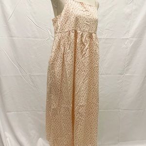 Madewell Cream and Pink Floral Midi Dress